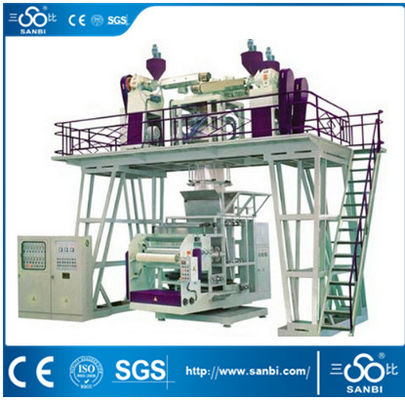 中国 高速 3 つの層の CPP のプラスチック フィルムの吹く機械（SJ-50*3,60*3 モデル） サプライヤー