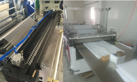 中国 機械に HDPE LDPE のための二重サーボ モーターをする冷たい切断袋 サプライヤー