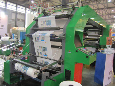 中国 二重表面閉鎖したタイプ ドクター・ブレードが付いている自動ストレッチ・フィルムのフレキソ印刷の印字機 サプライヤー