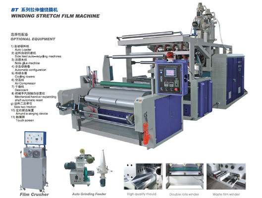 中国 フル オートマチックの PE のフィルムの放出装置、220V によって吹かれるフィルム機械 サプライヤー